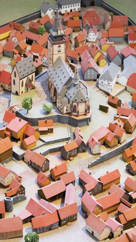 Detailaufnahme des Oberursuler Models von vorne oben